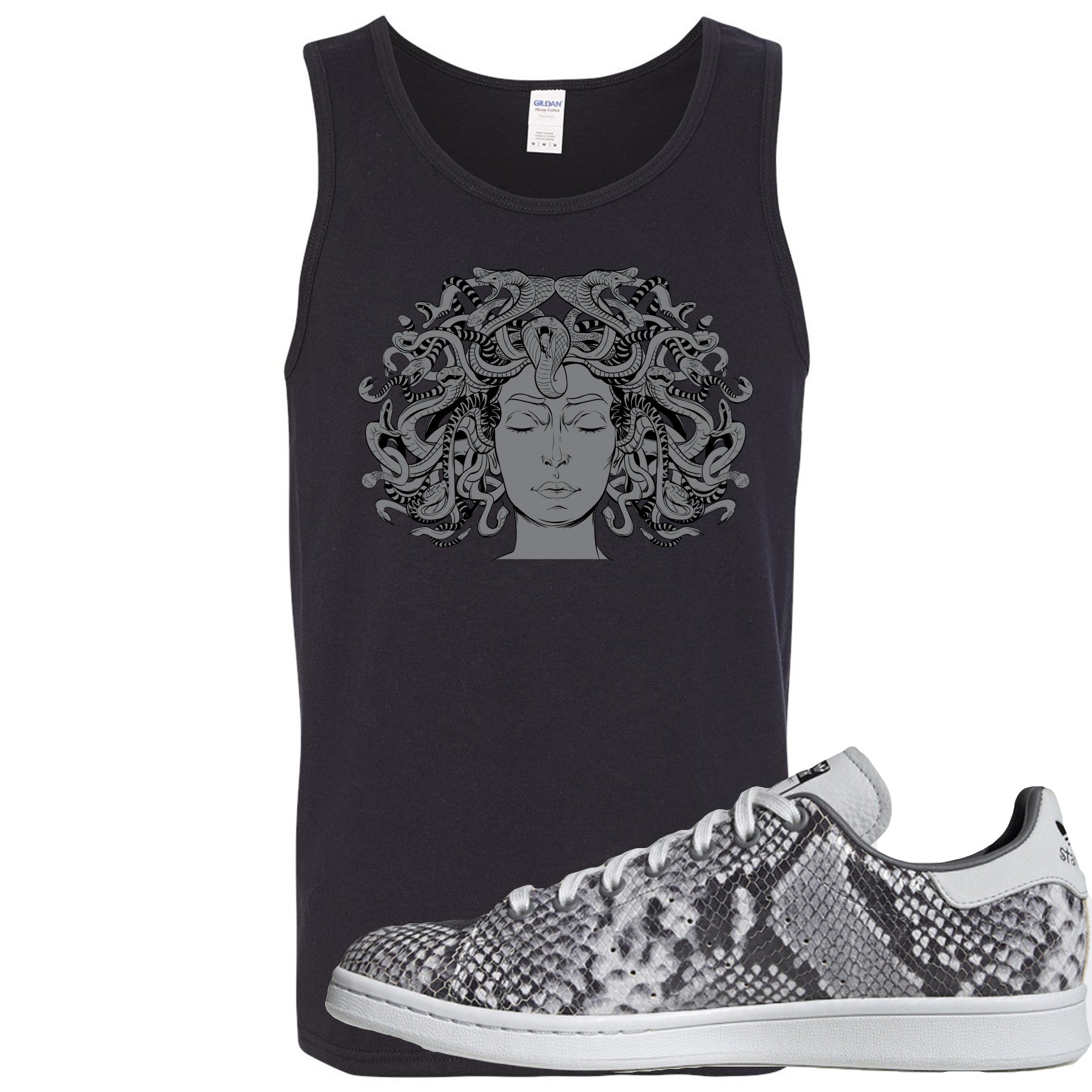 stan smith snakeskin black