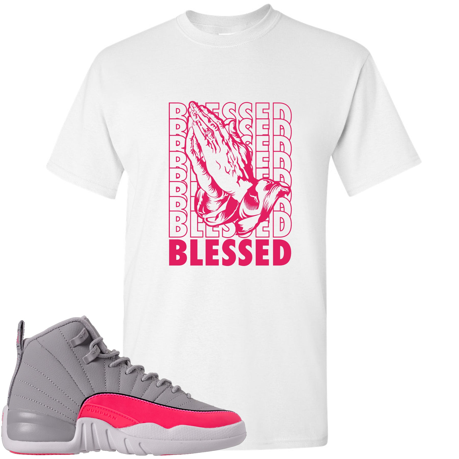 pink gray and white 12s