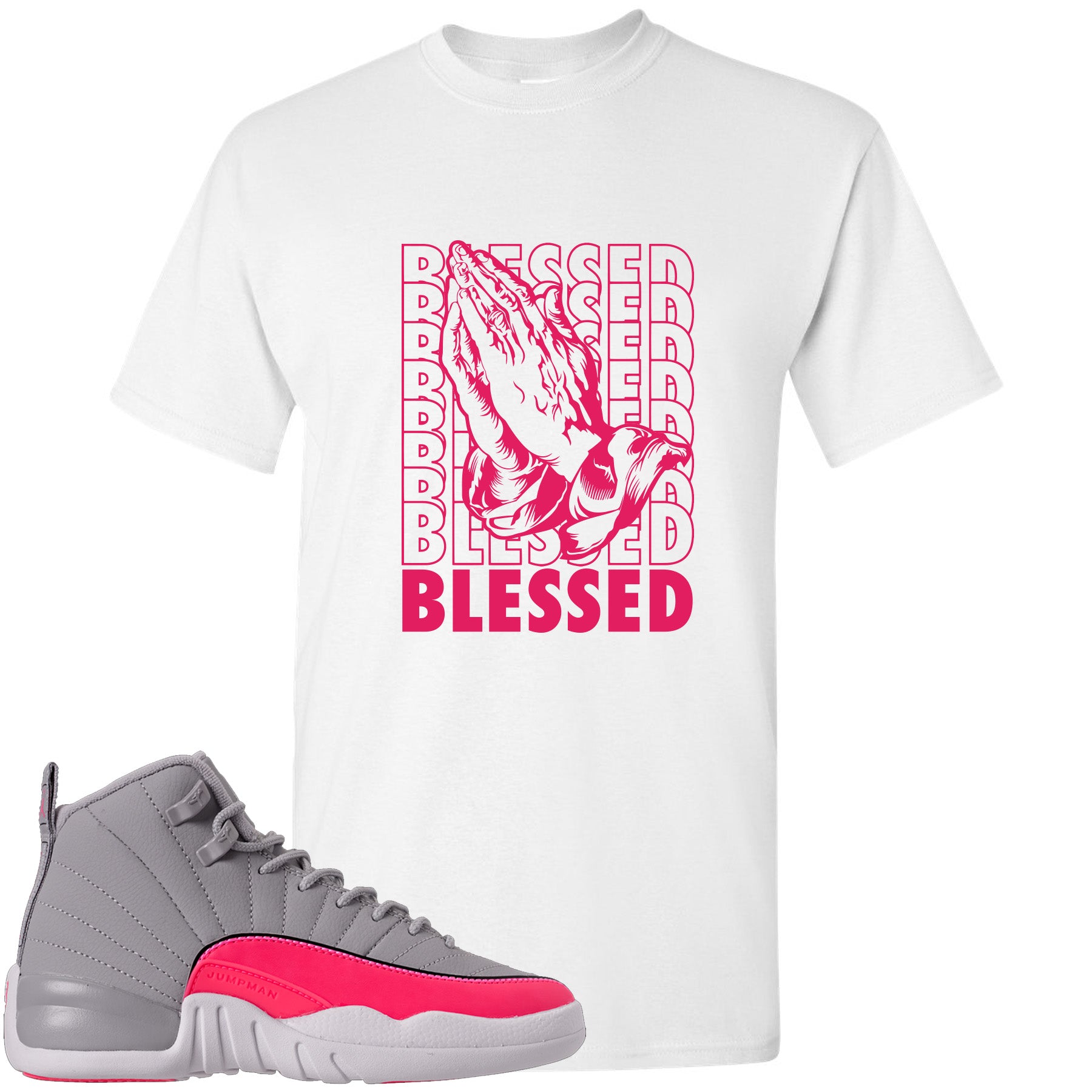 pink and grey jordan 12