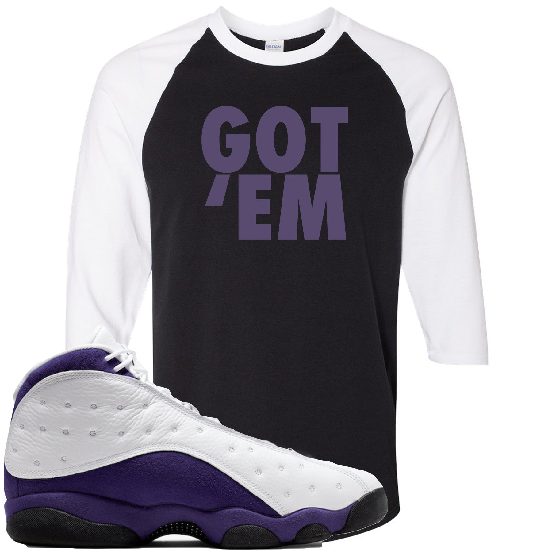 air jordan 13 lakers shirt