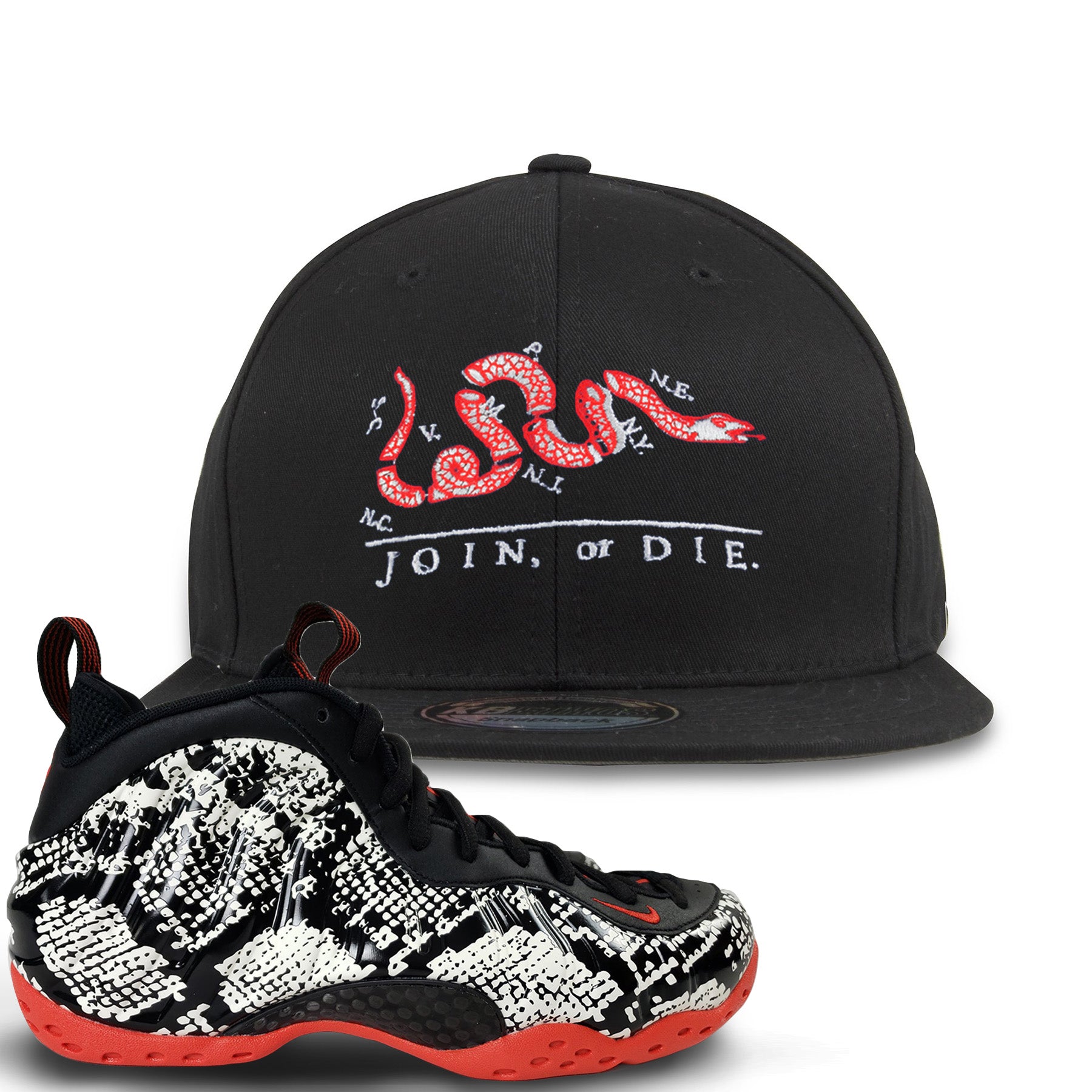 snakeskin foamposite outfit