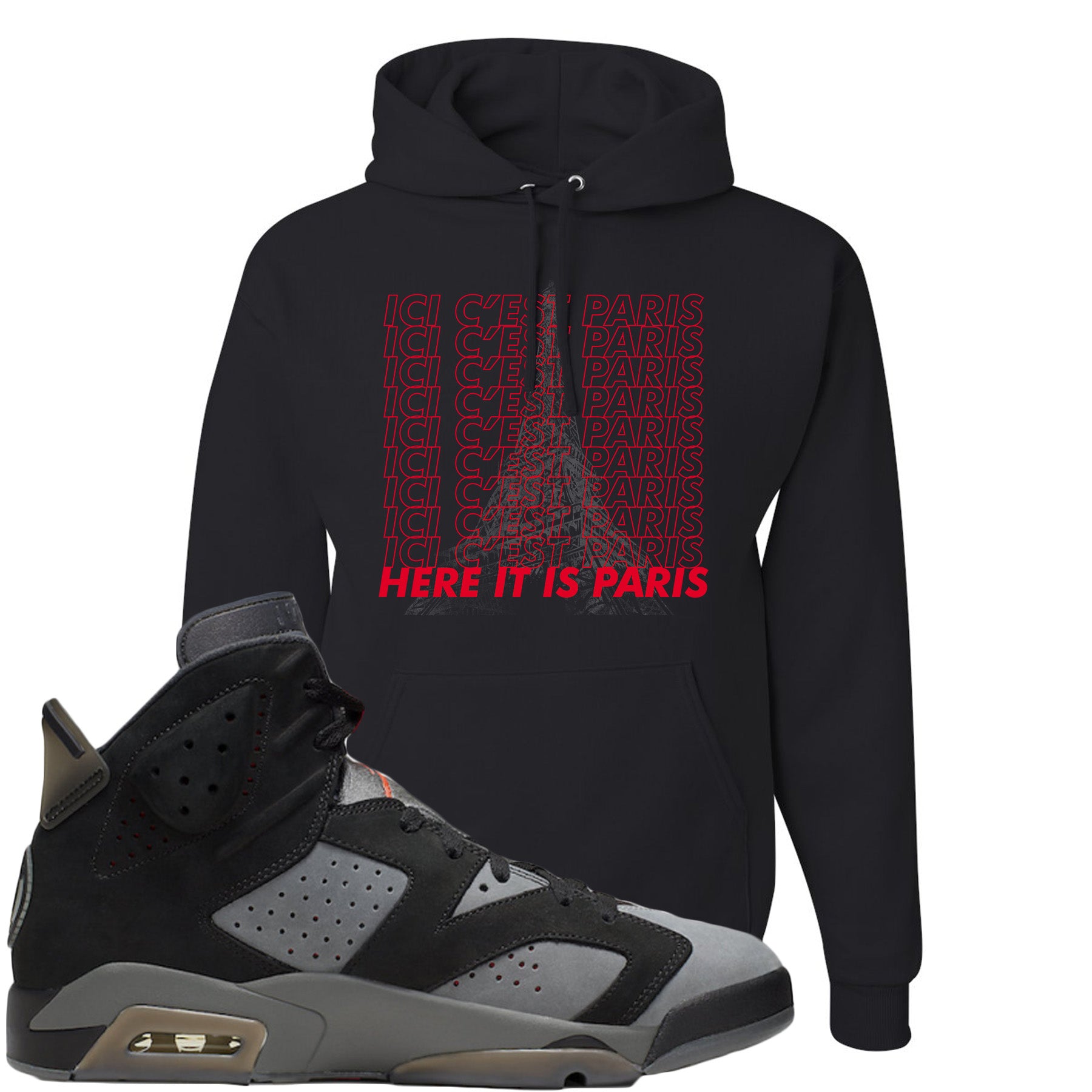 Air Jordan 6 PSG Sneaker Hook Ici Paris Black – Cap Swag