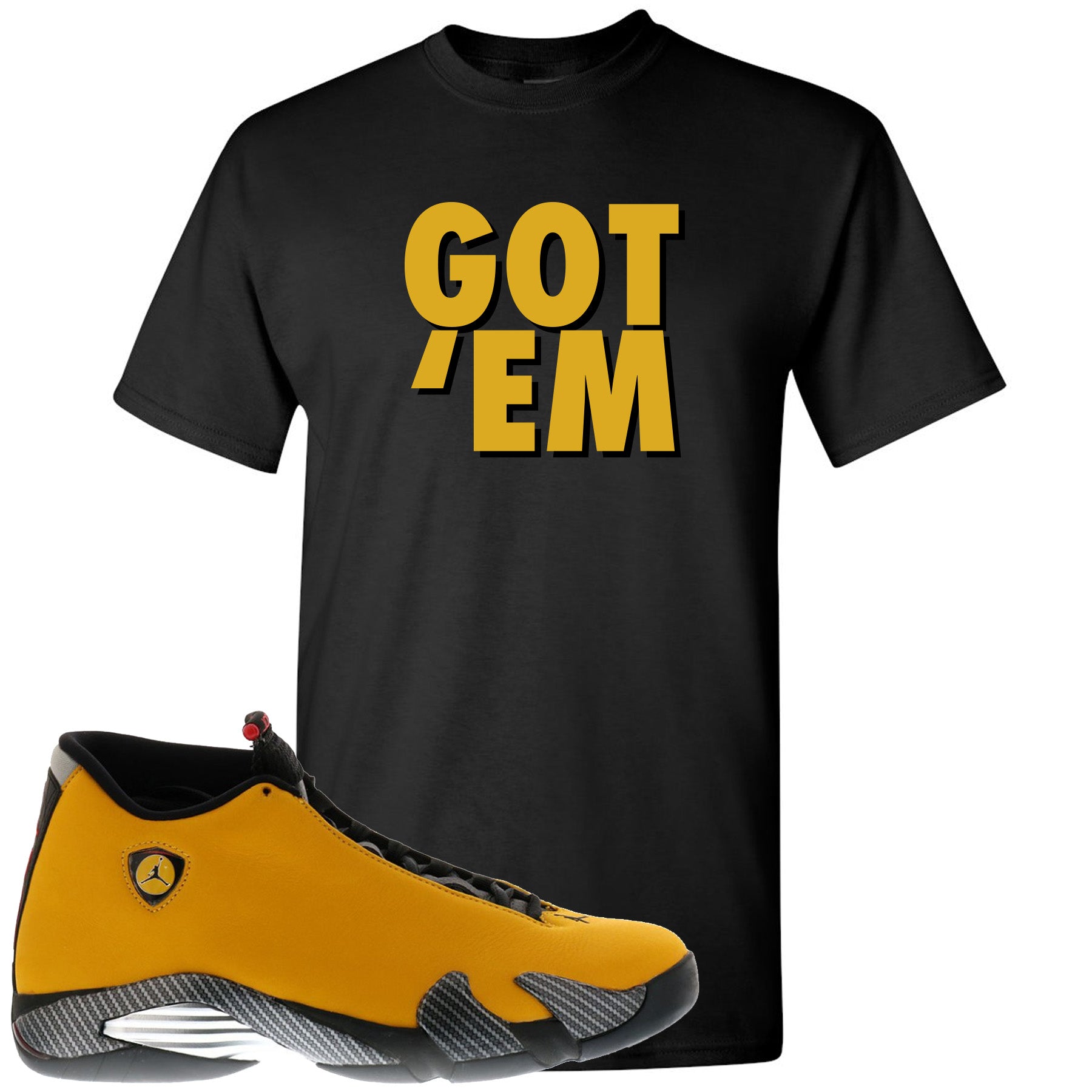 yellow ferrari 14s outfit
