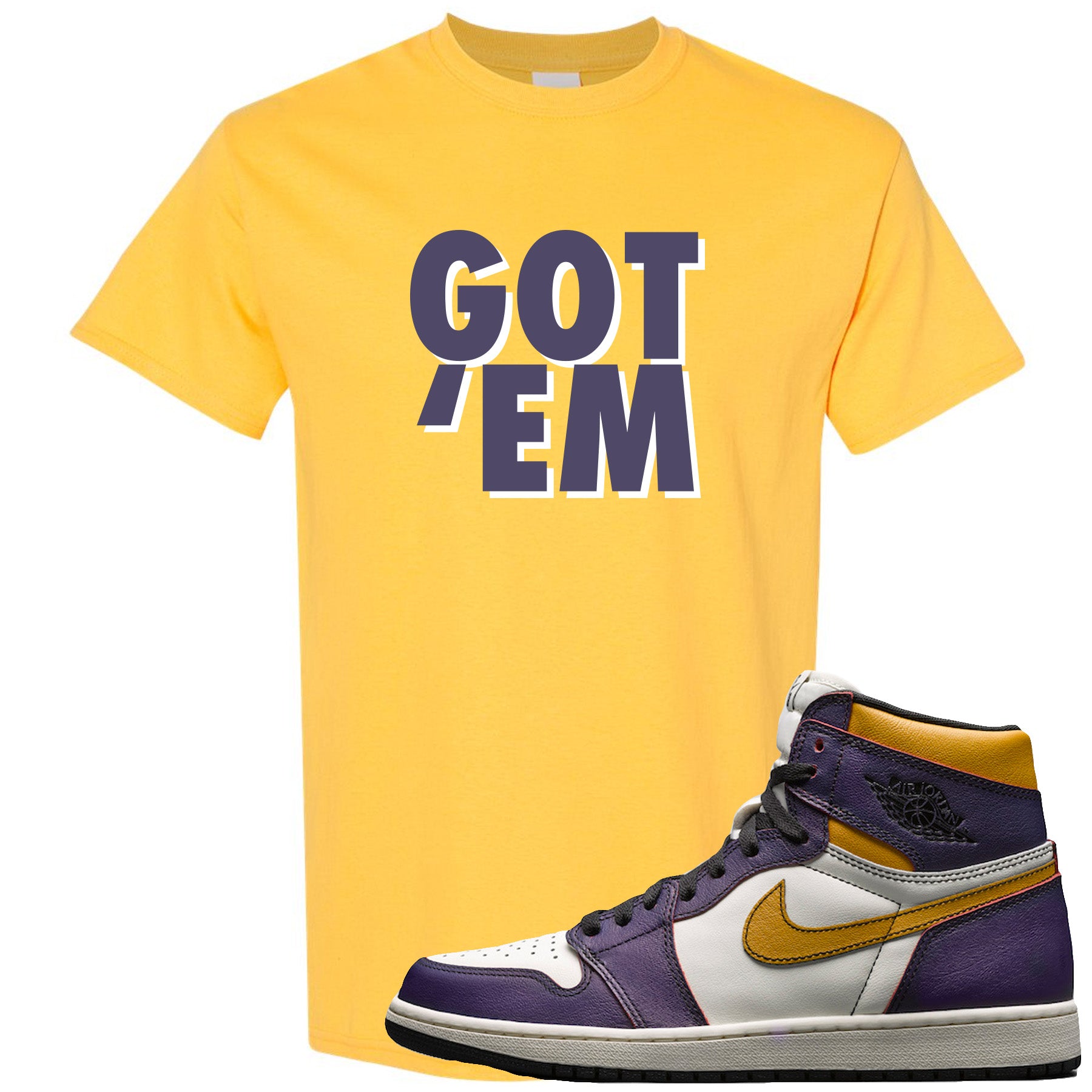 yellow jordan 1 shirt