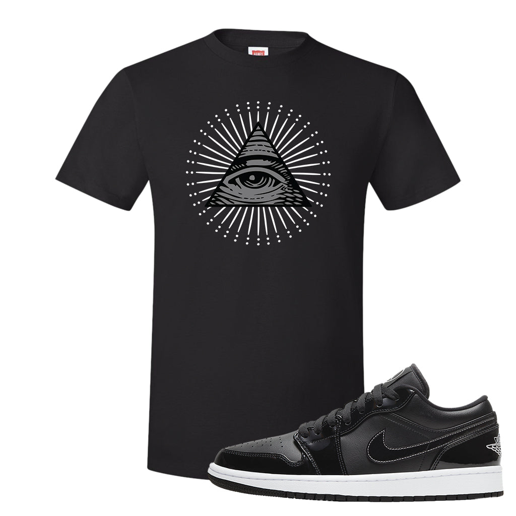 Air Jordan 1 Low All Star 21 T Shirt All Seeing Eye Black Cap Swag