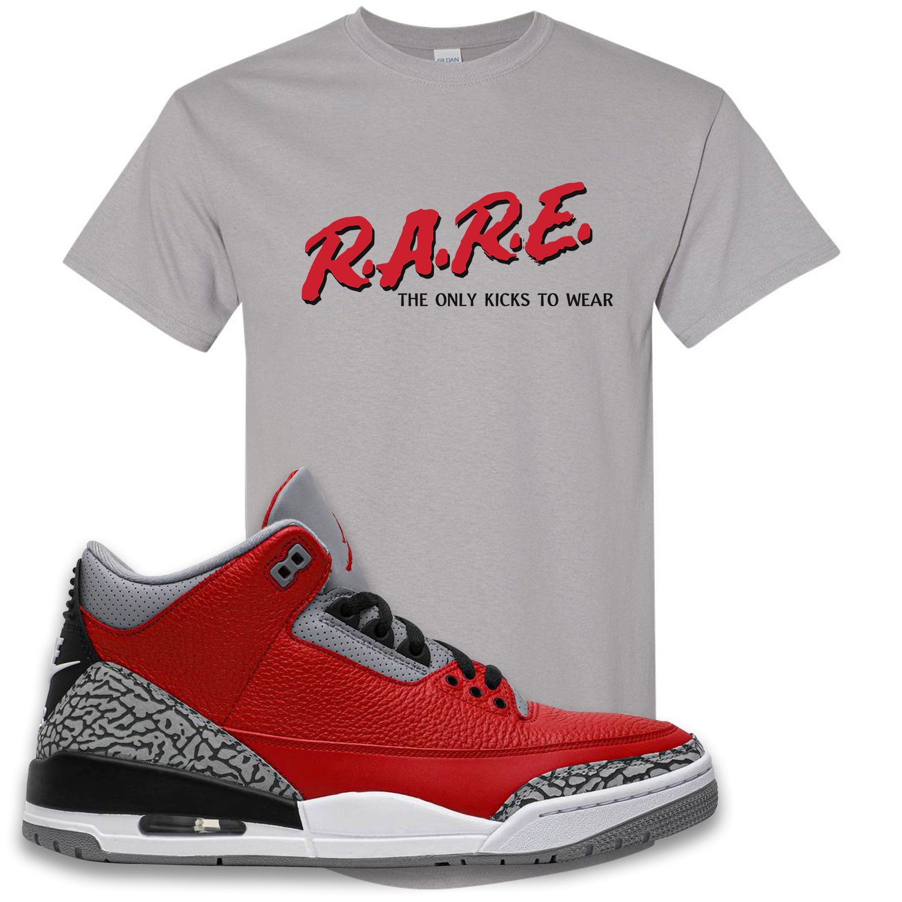 jordan 3 red cement t shirt