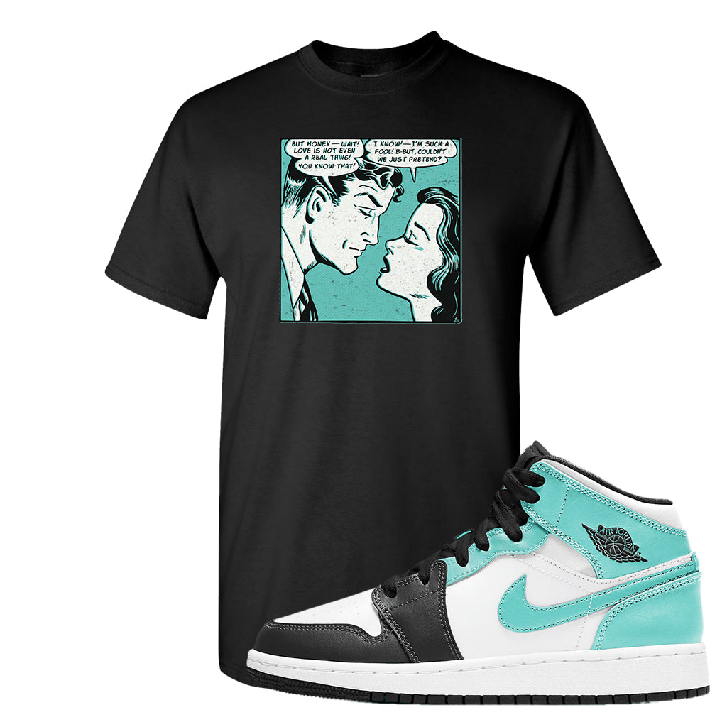 jordan 1 green and black shirt