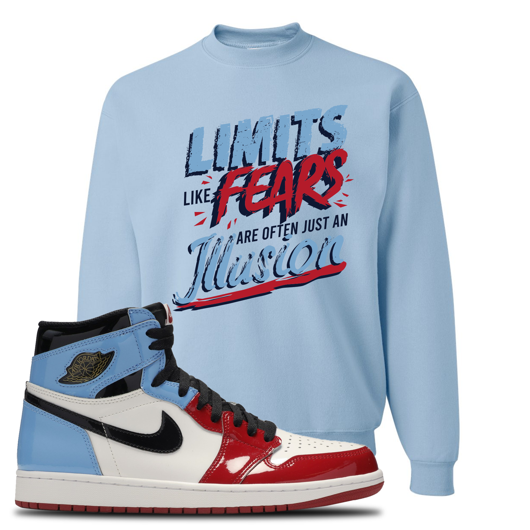 jordan 1 light blue and red