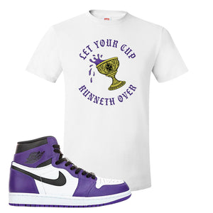 court purple jordan shirt