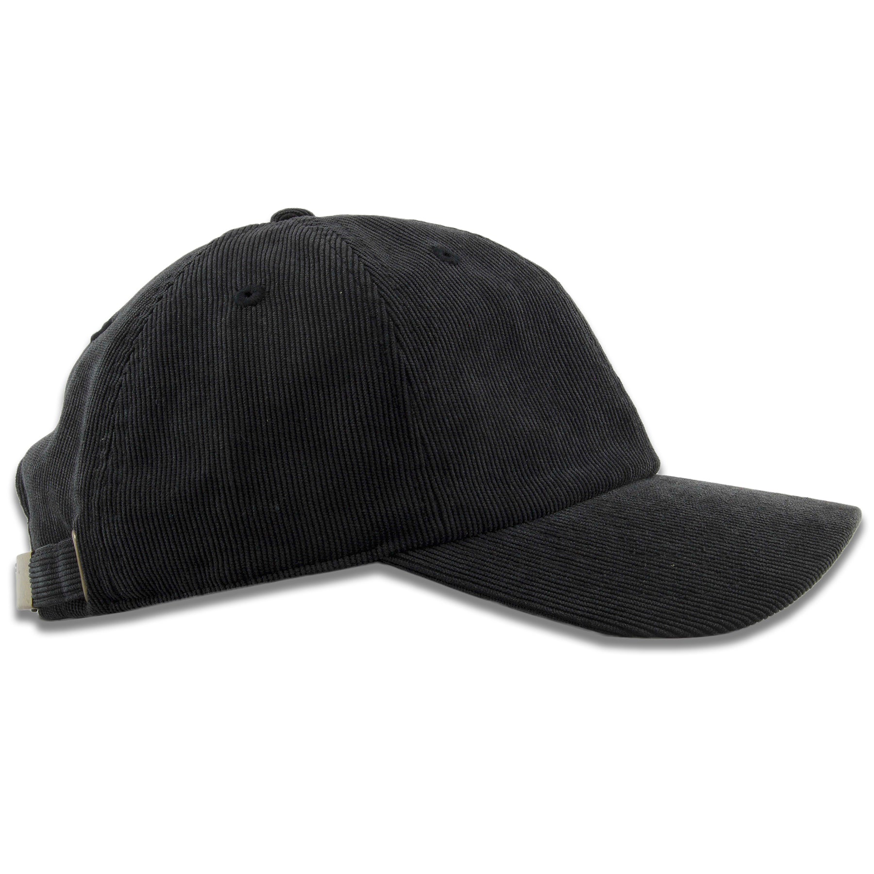 Black Blank Corduroy Classic Adjustable Dad Hat – Cap Swag