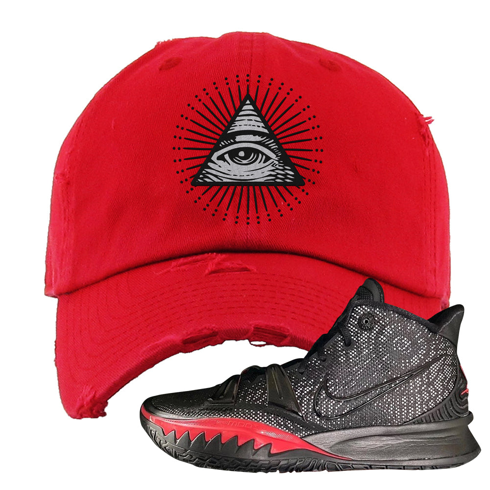 red nike dad hat