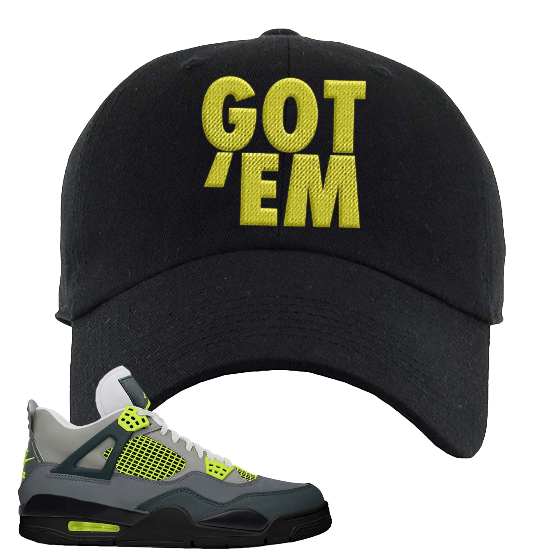 jordan 4 neon hat