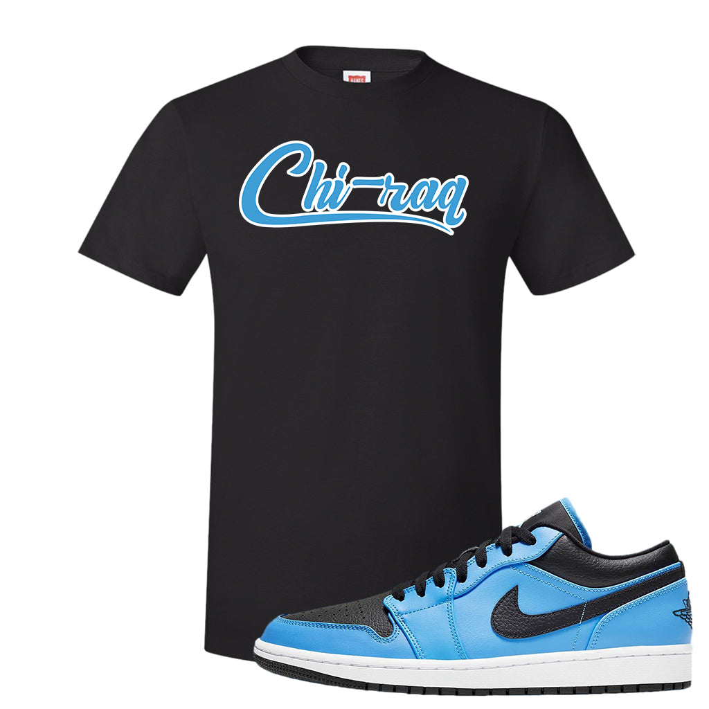 blue and black jordan 1 shirt