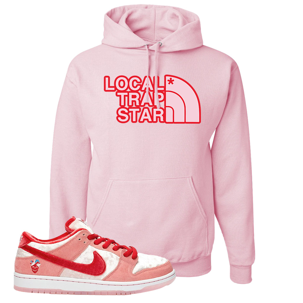 pink trapstar hoodie