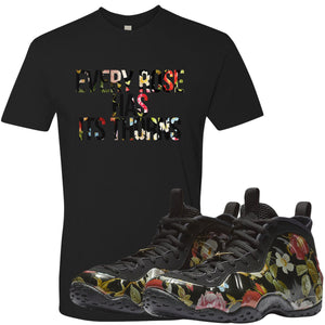 floral foamposite clothing