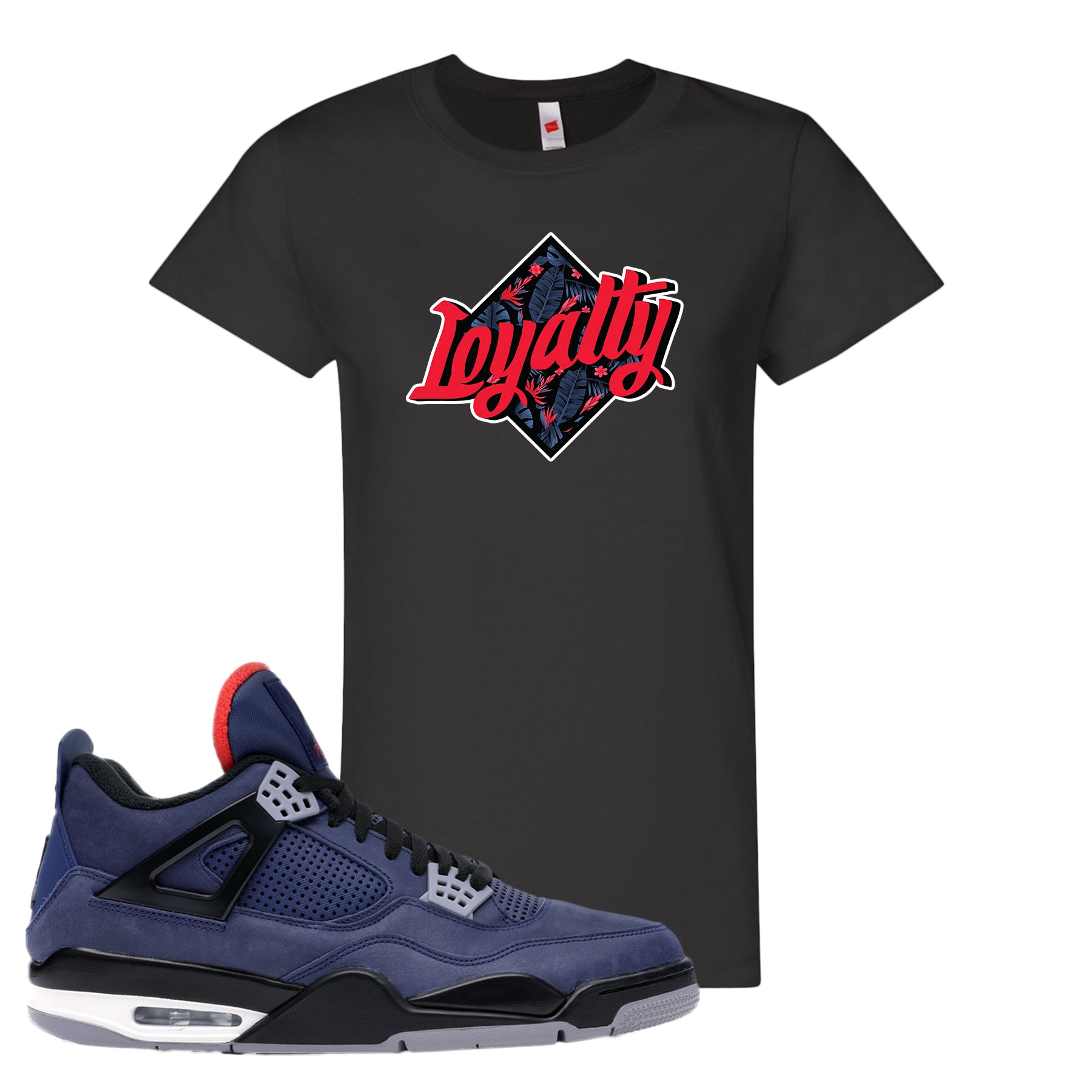 air jordan 4 wntr loyal blue shirt