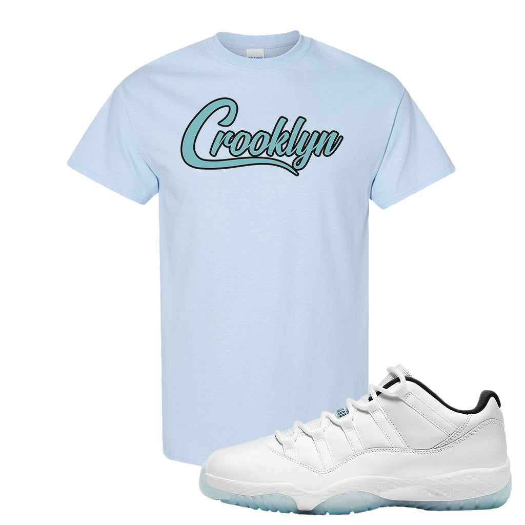Air Jordan 11 Low Legend Blue T Shirt Crooklyn Light Blue Cap Swag