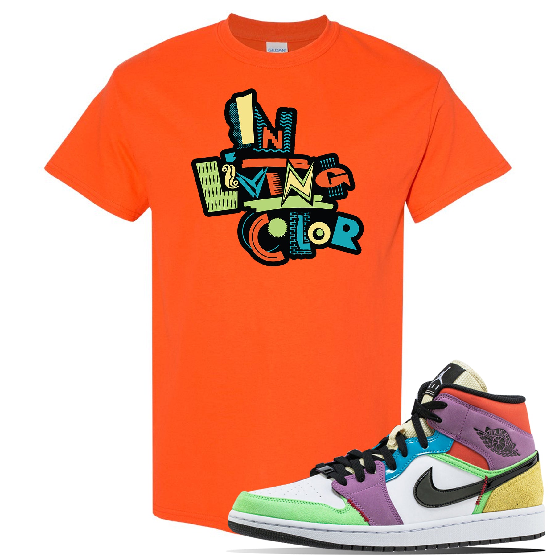 Air Jordan 1 Mid SE Multicolor T Shirt 