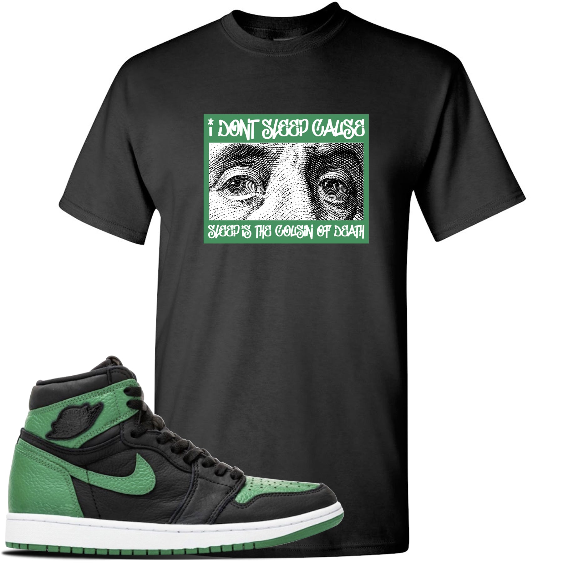 jordan 1 pine green mid shirt