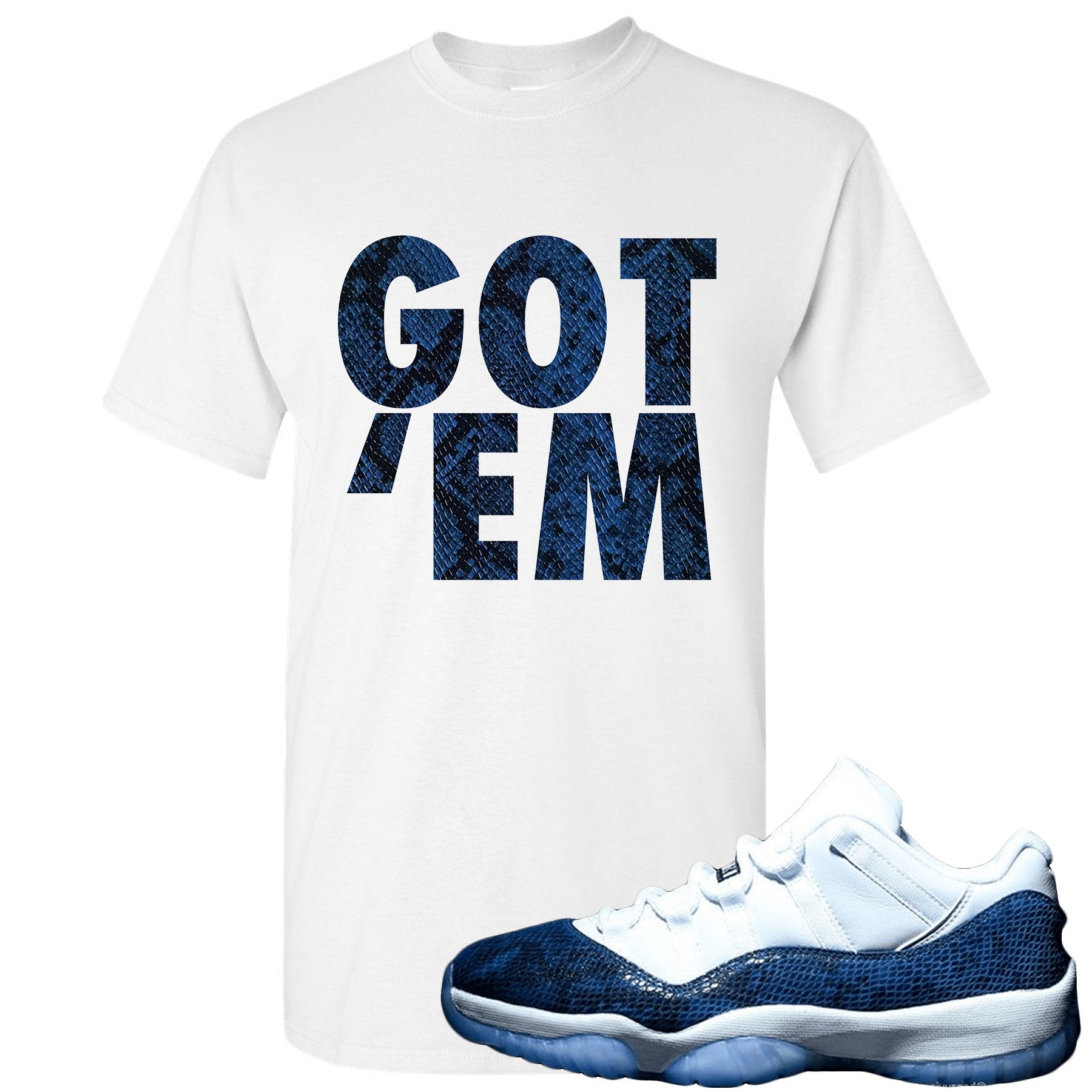 blue snakeskin 11s outfit