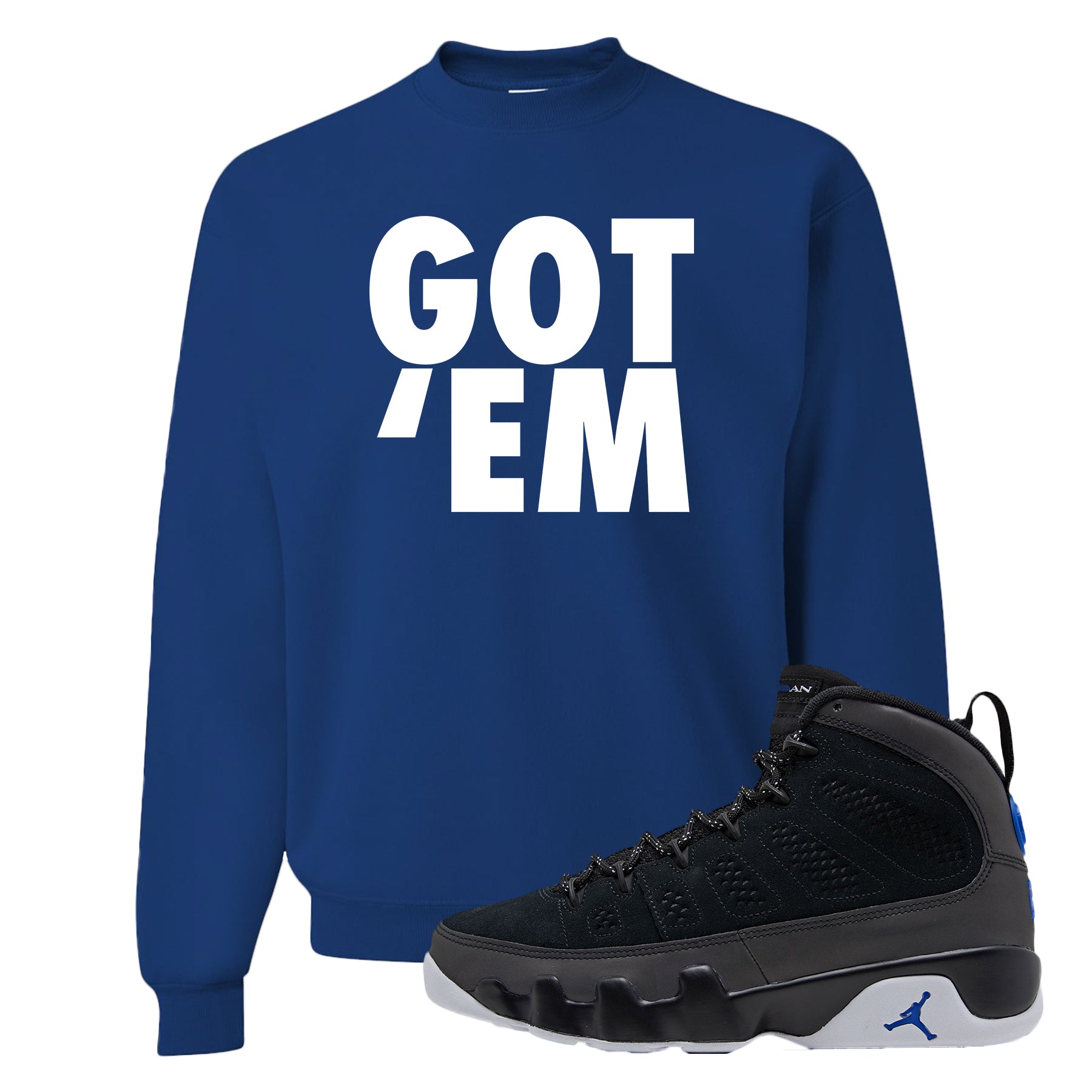 royal blue jordan sweatshirt