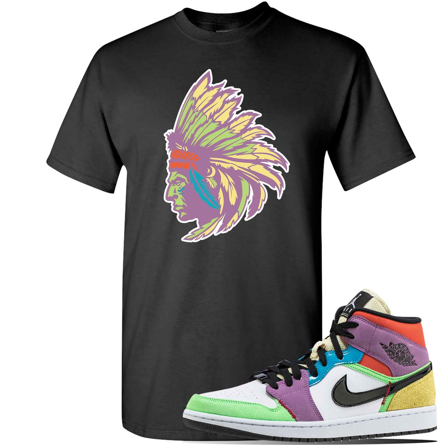 air jordan 1 multicolor shirt