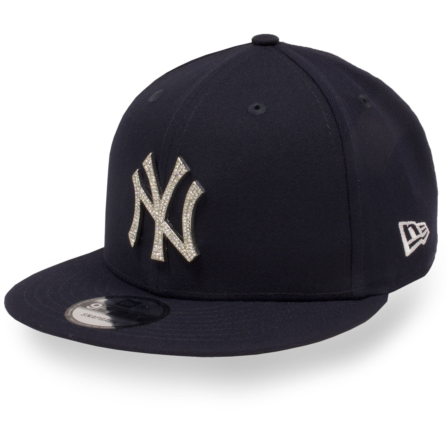 Yankees Bling Snapback Navy New Yankees Metal And Stone Navy Bling S Cap Swag