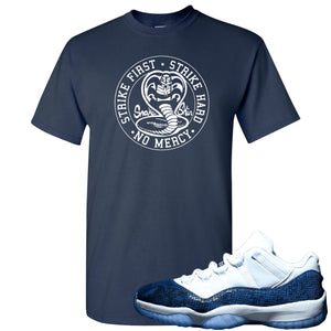 jordan 11 snakeskin blue clothing