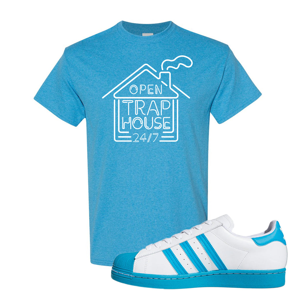 adidas superstar aqua blue