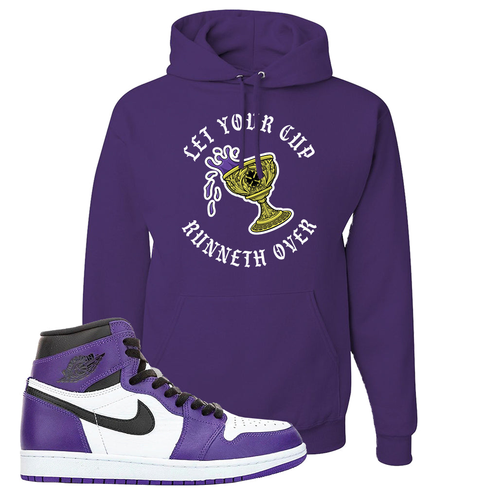 purple and white jordan hoodie