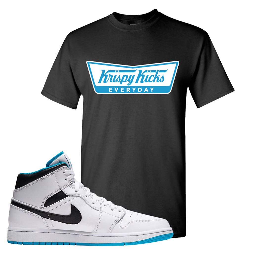 black and blue jordan shirt