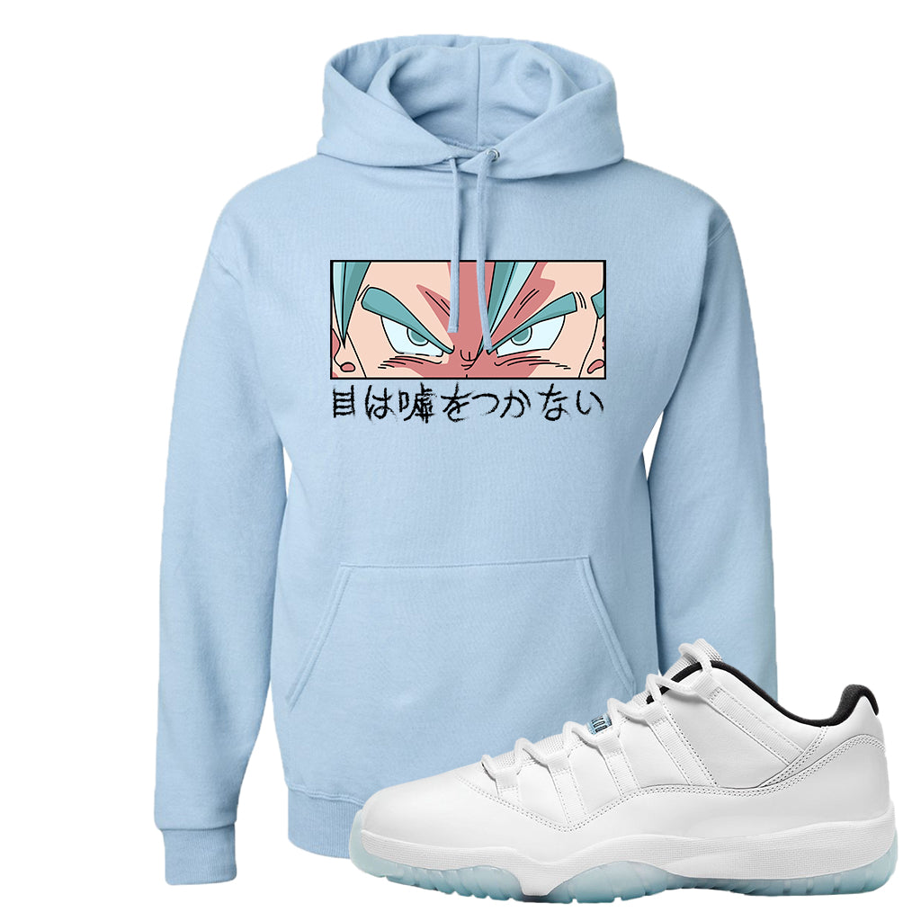 Air Jordan 11 Low Legend Blue Hoodie Eyes Don T Lie Light Blue Cap Swag