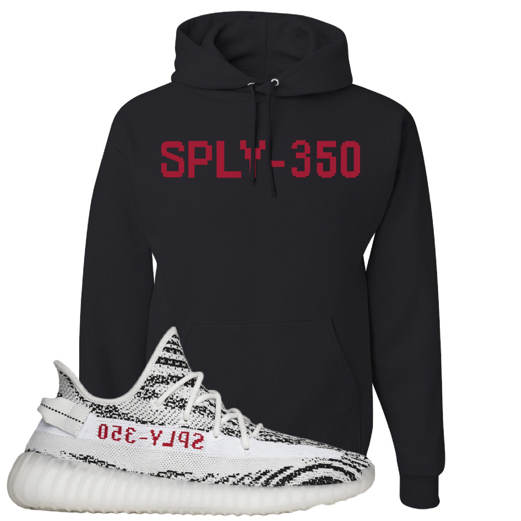 Yeezy 350 V2 Zebra Hoodie | Black, Sply 