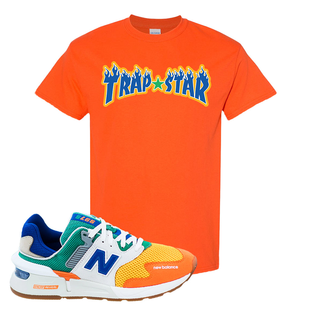 new balance orange t shirt