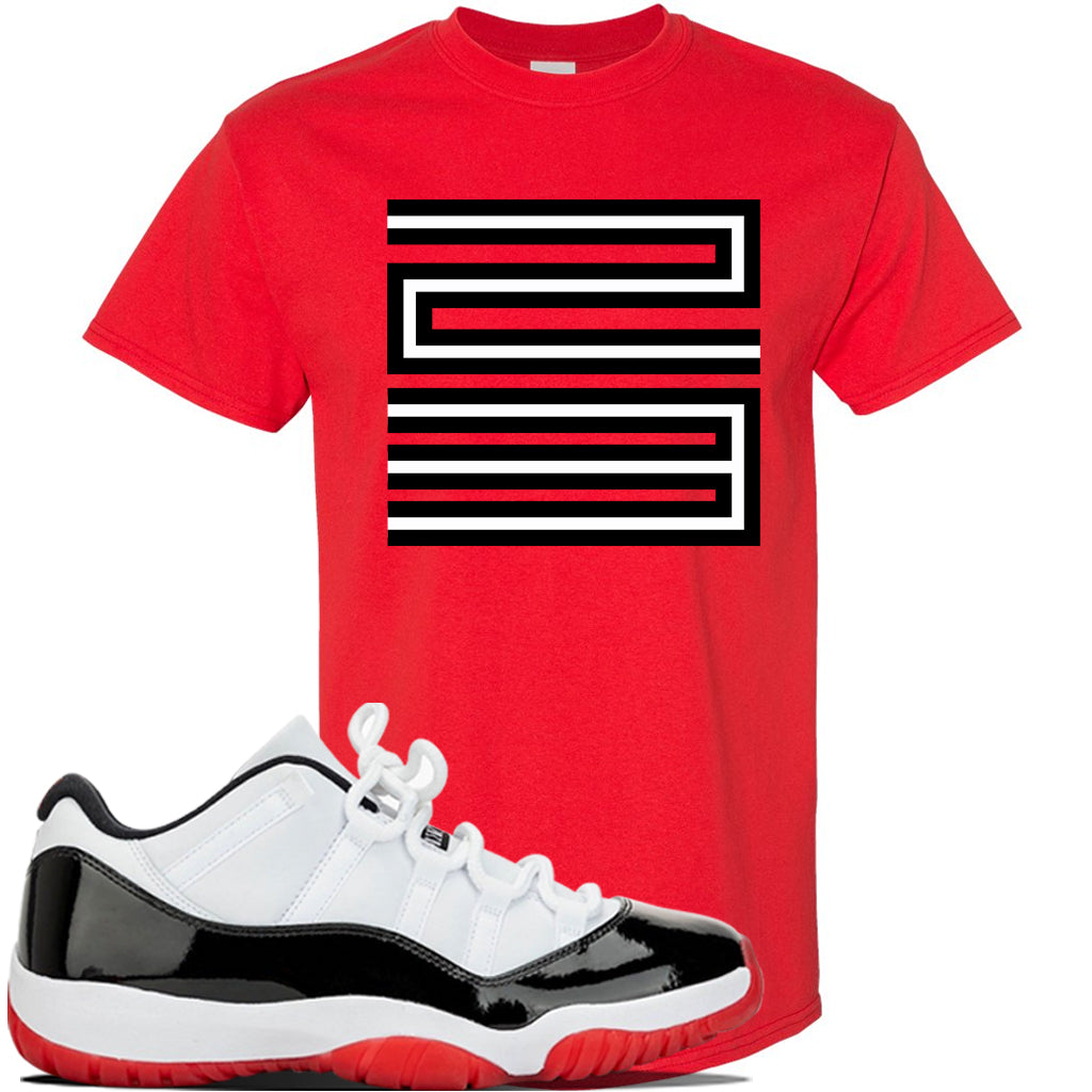 red jordan 11 shirt