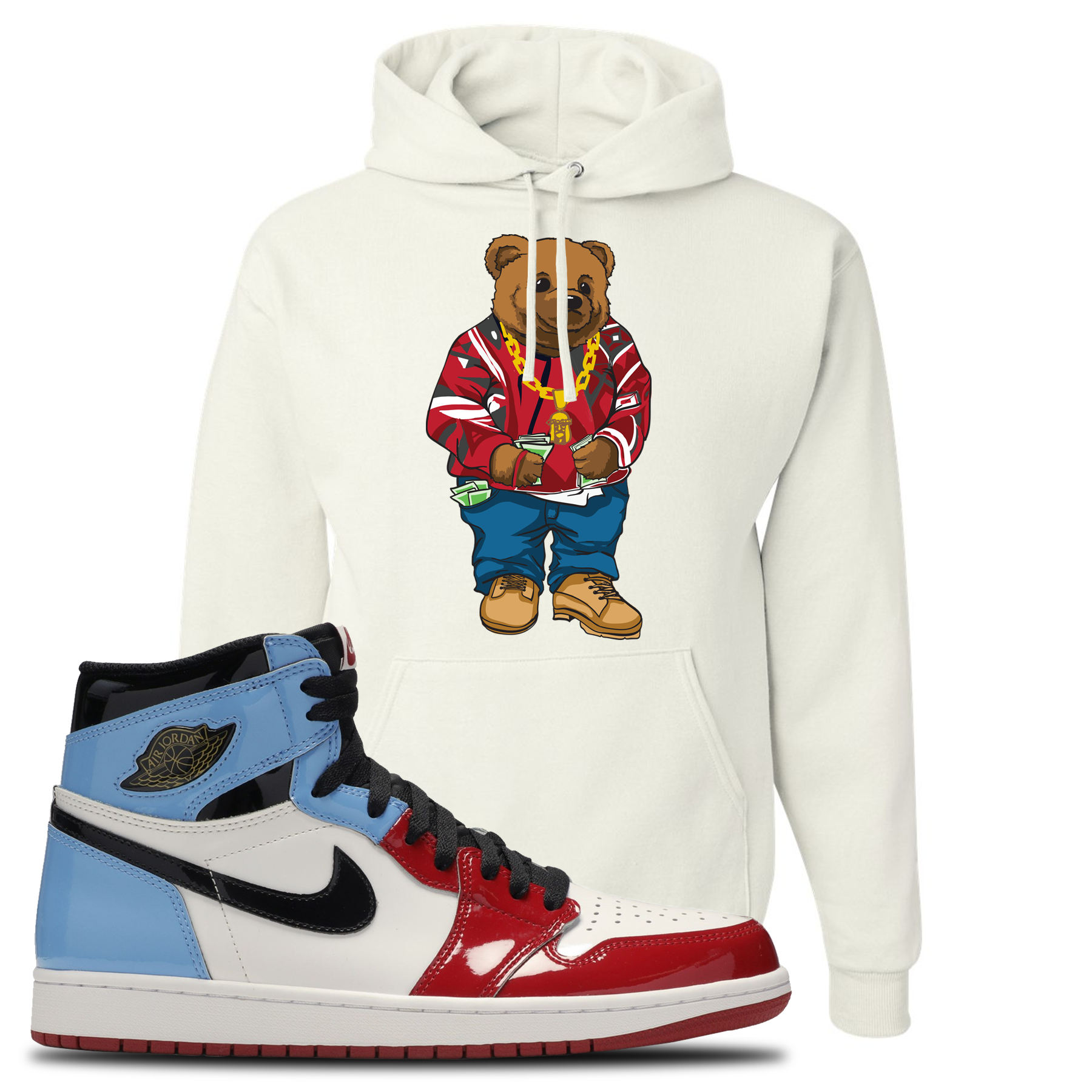 fearless 1s jordan hoodies white