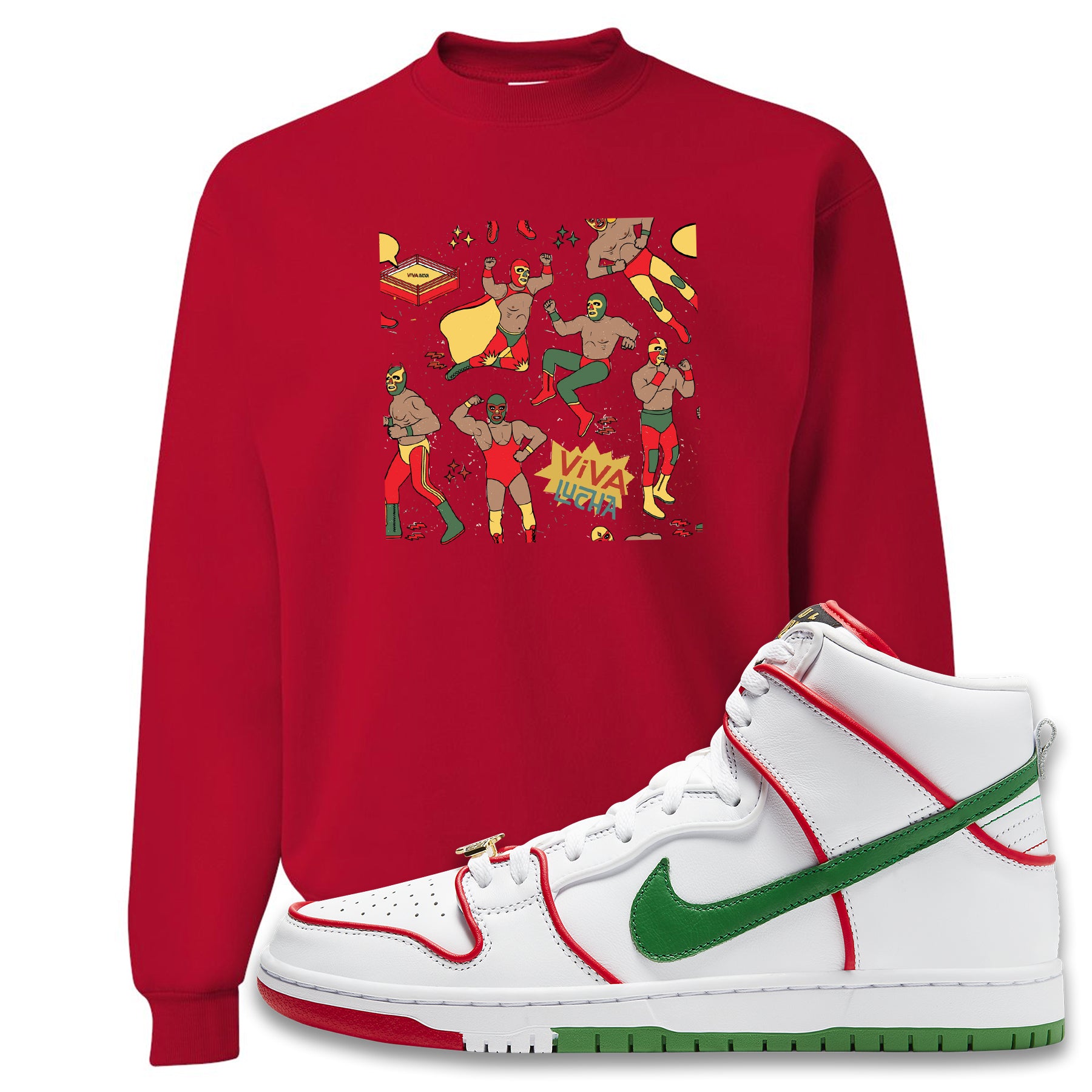 nike red crewneck sweatshirt