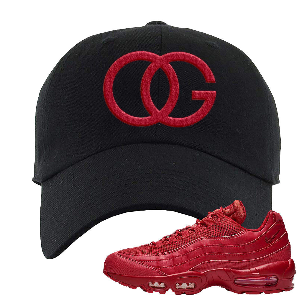 red nike dad hat