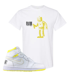 jordan 1 yellow flower shirt