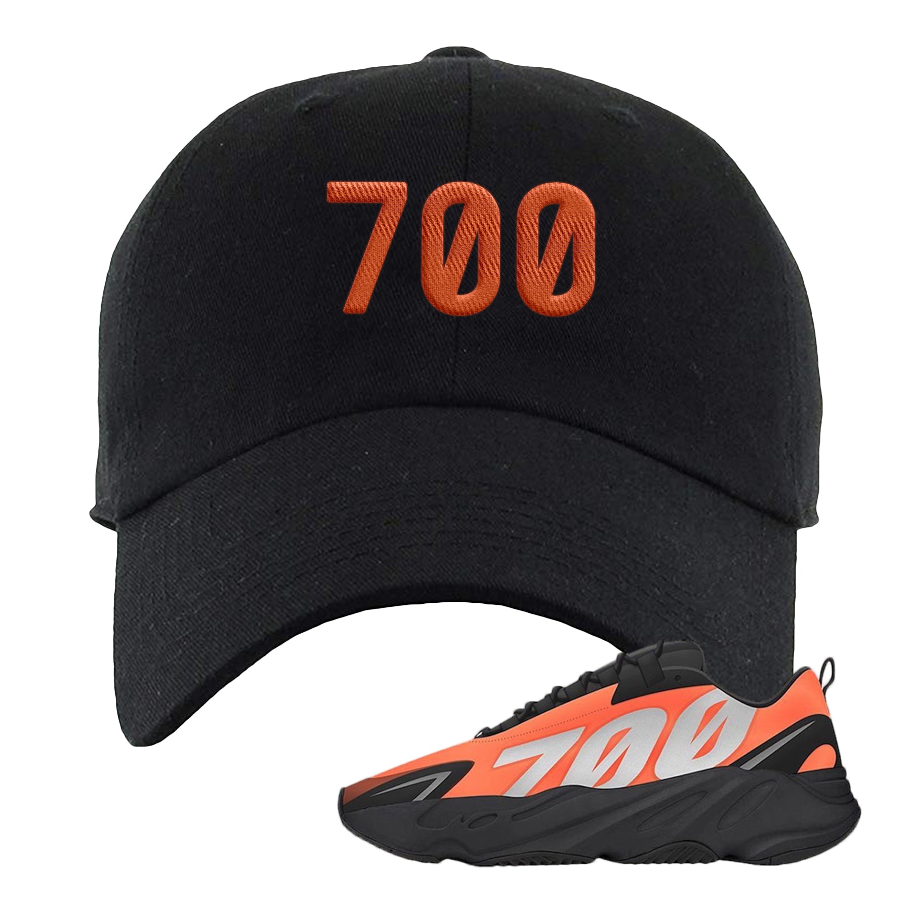 black orange yeezy 700