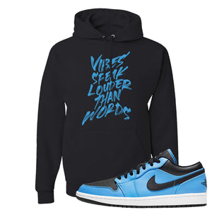 Air Jordan 1 Low University Blue Black Clothing To Match Sneakers Cap Swag