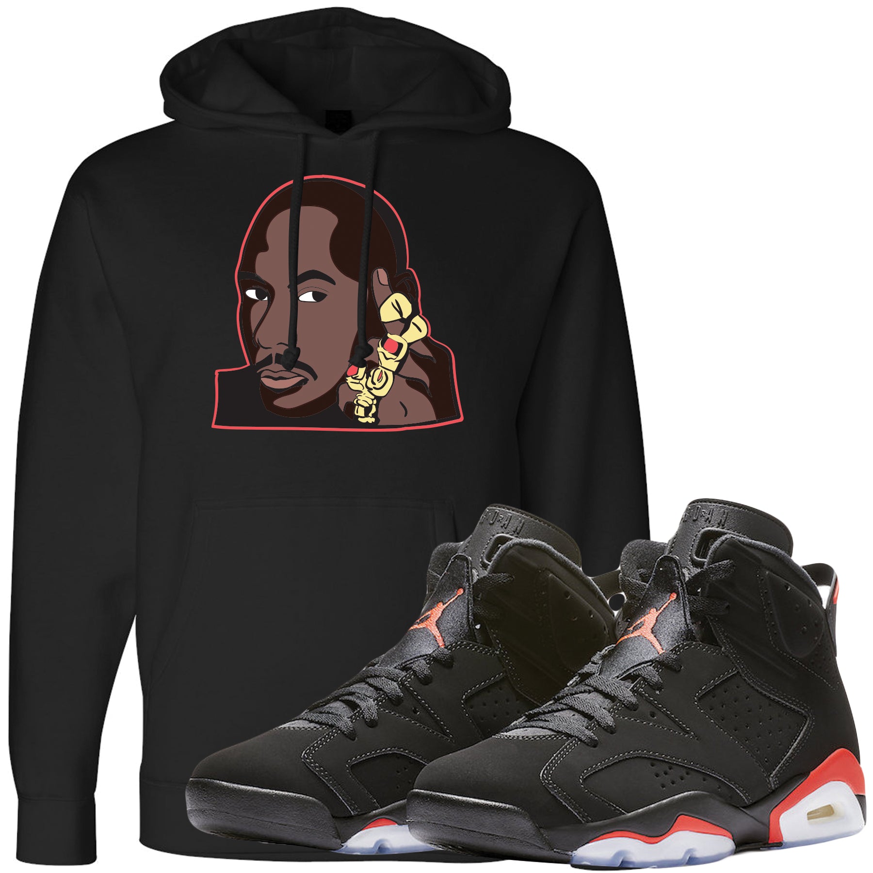 Jordan 6 Infrared Sneaker Hook Up 