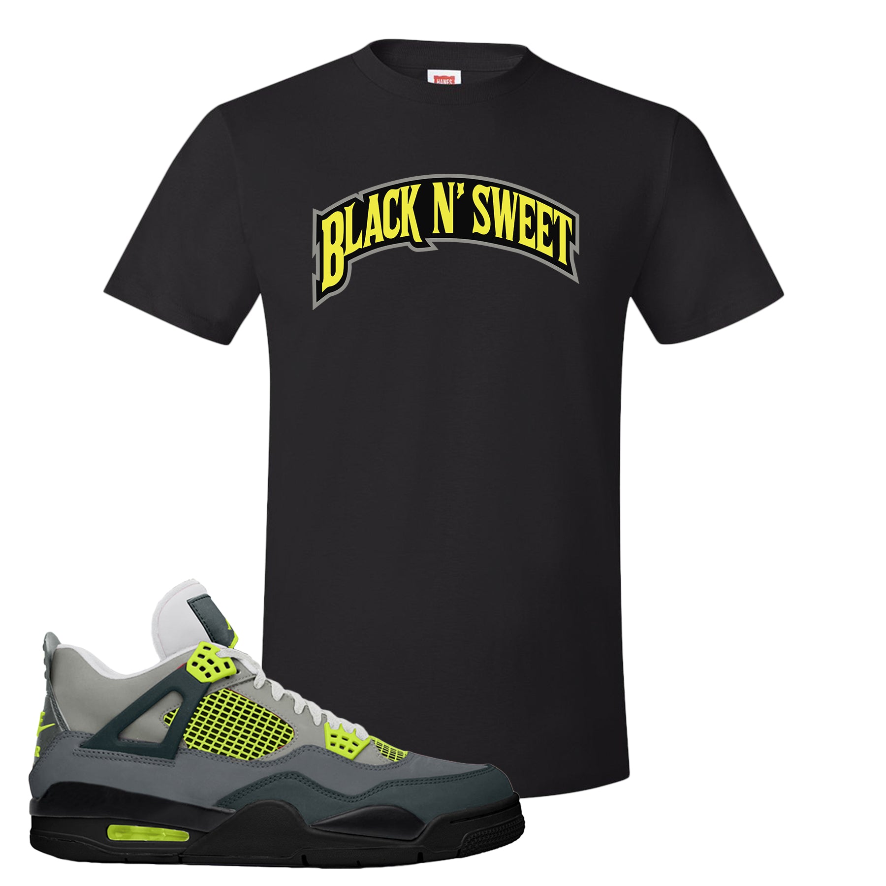 jordan 4 neon t shirt