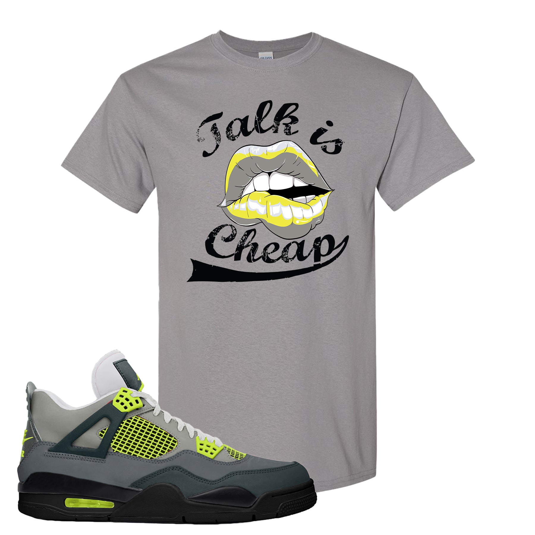 air jordan 4 neon shirt