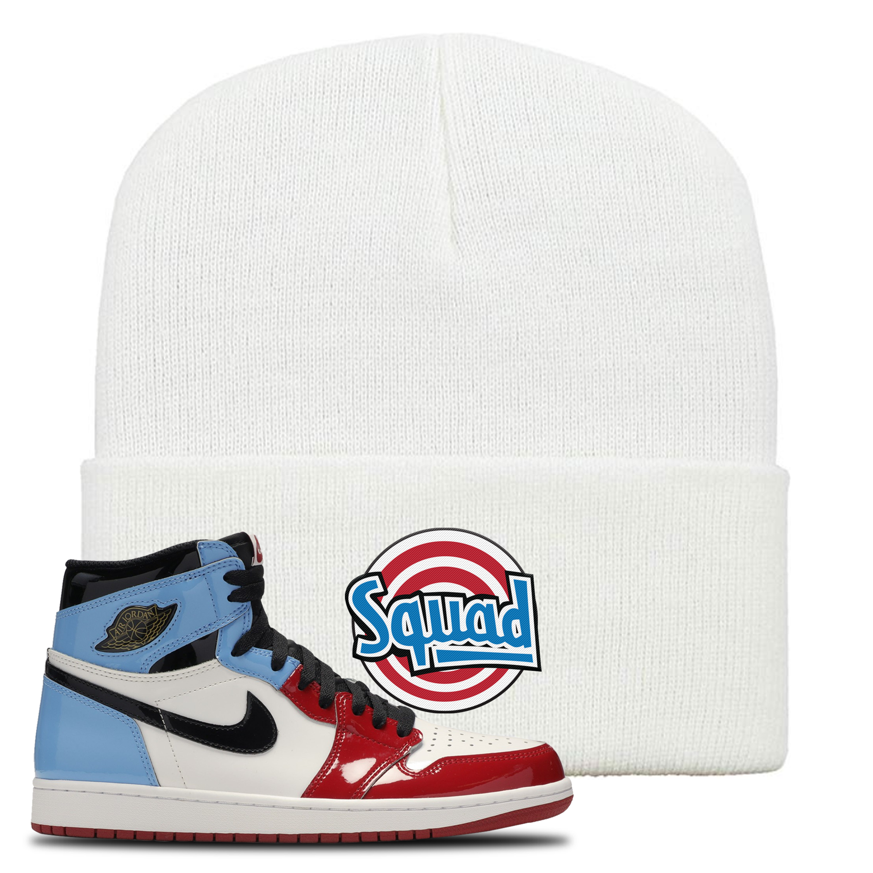 jordan white beanie