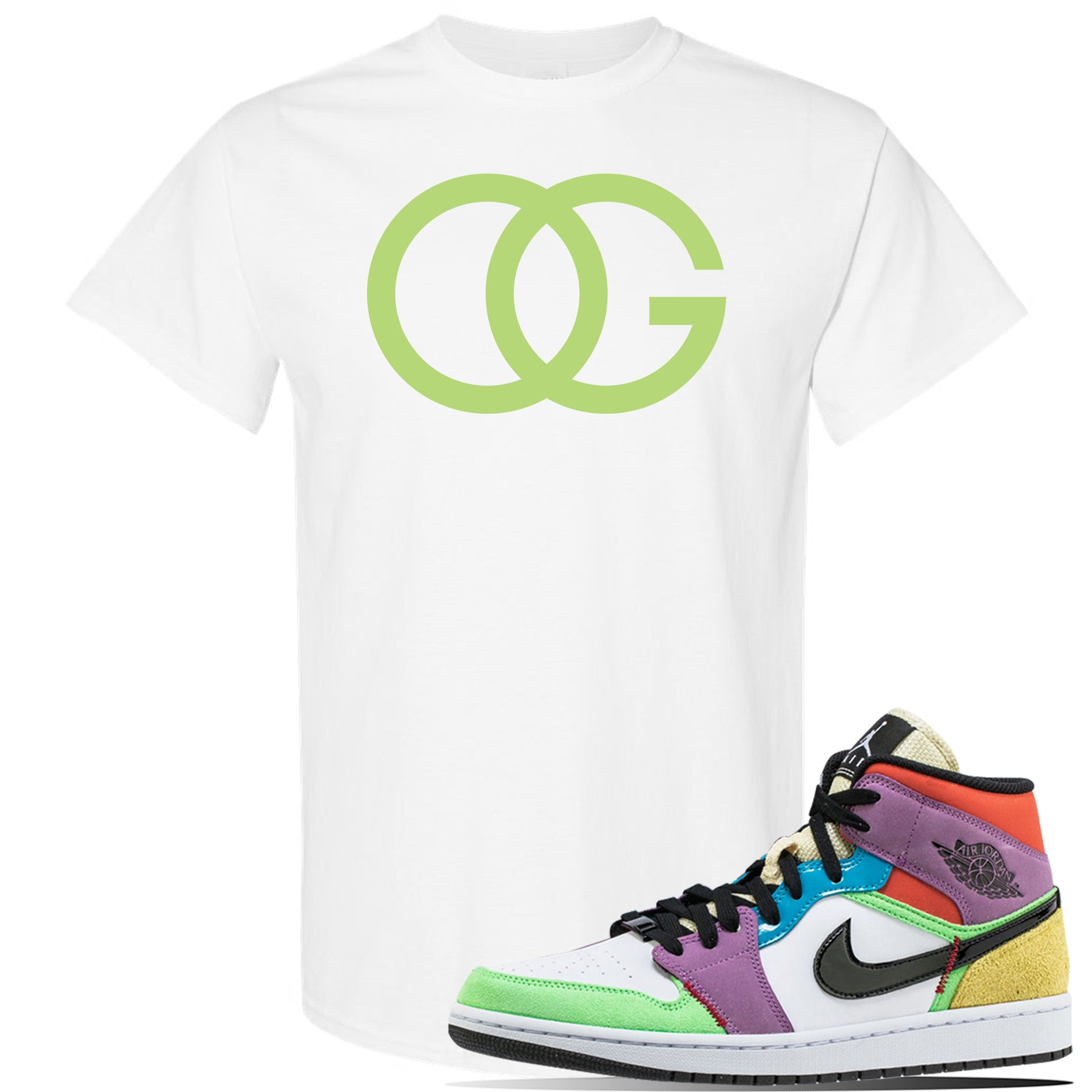 Air Jordan 1 Mid SE Multicolor T Shirt 