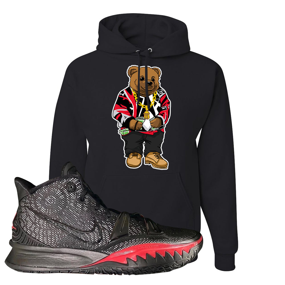 Nike Kyrie 7 Black Red Pullover Hoodie 