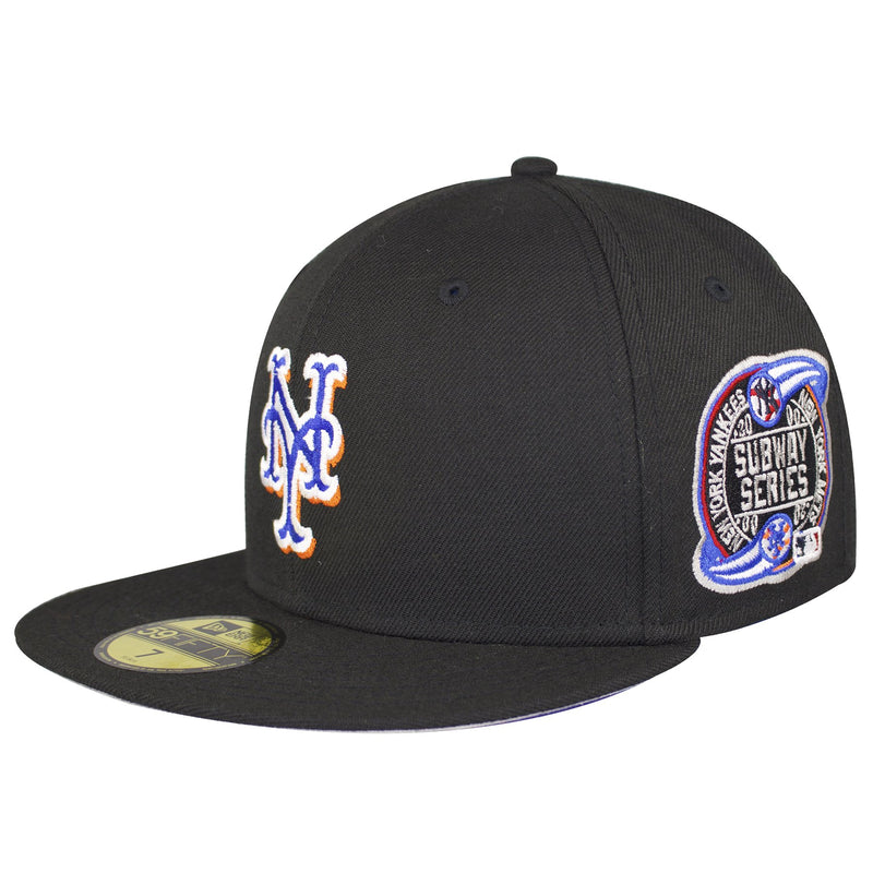 New York Mets Vintage 2000 Subway Series Black Fitted Hat – Cap Swag