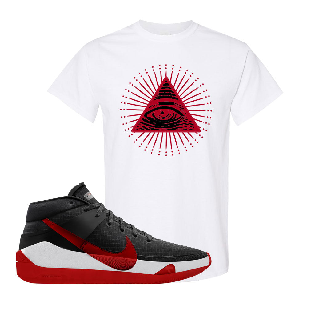 white kd shirt