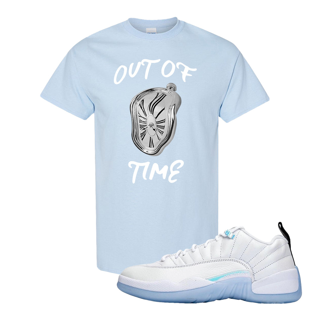 Jordan 12 Low Easter 21 T Shirt Out Of Time Light Blue Cap Swag